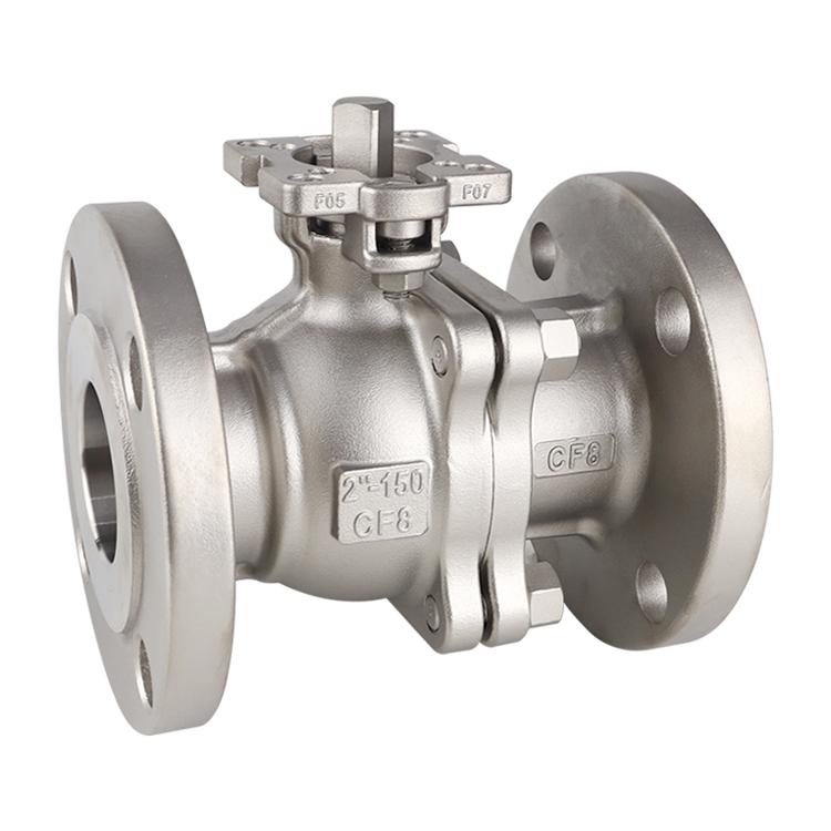ANSI Standard 2-PC Flanged Ball Valve med ISO 5211 Direkte monteringspude