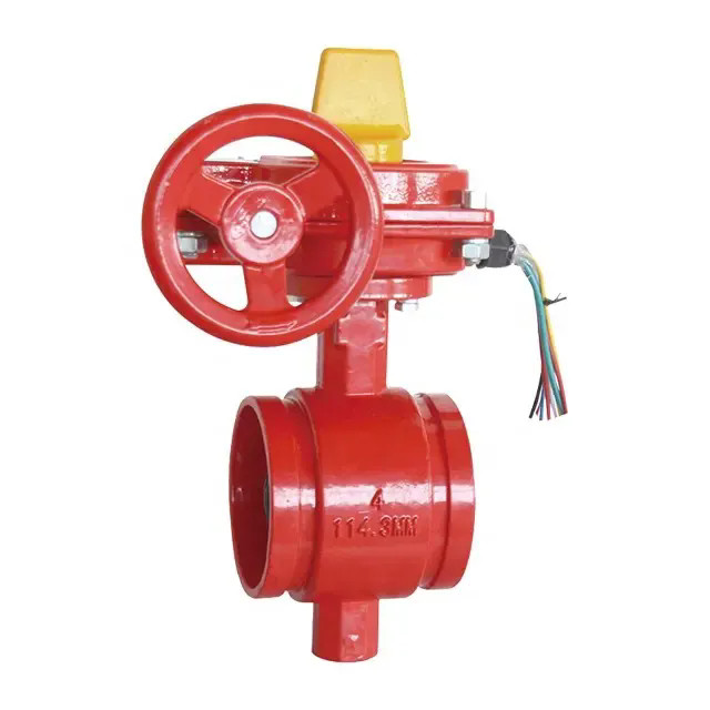 Brandsprinklersystem Rillet Signal Butterfly Ventil
