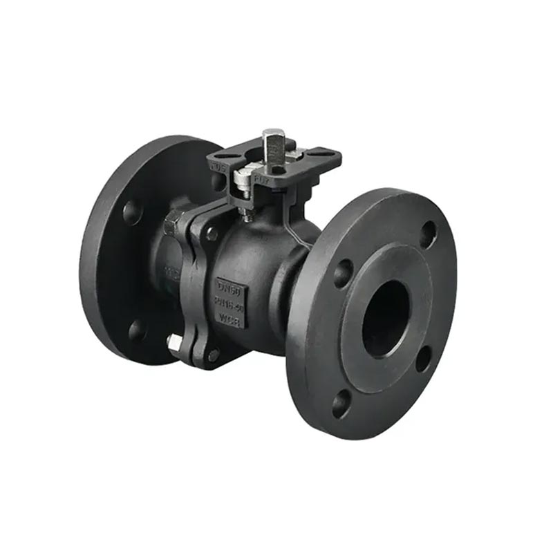 2pc Carbon Steel Flanged Ball Valve med ISO5211 Topflange til aktuator