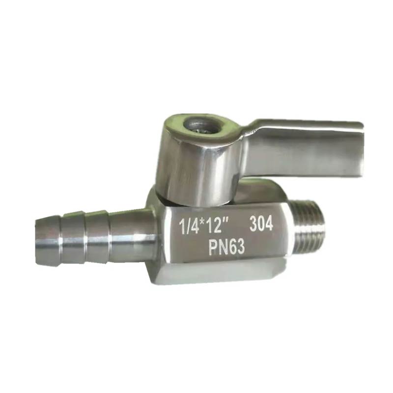 Stainless Steel Threaded Mini Ball Valve with Hose Nipples