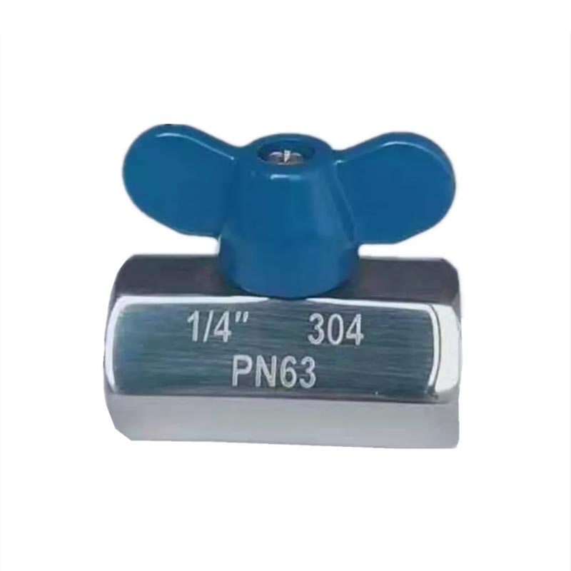 Threaded stainless steel mini ball valves