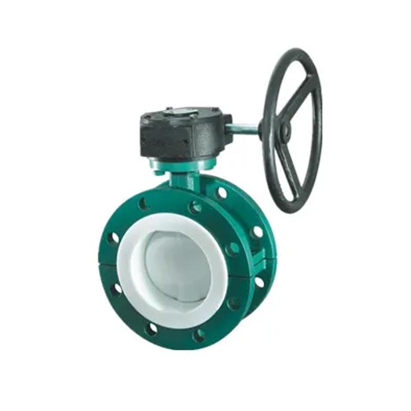 Orm gear betjent u flangforet sommerfuglventil